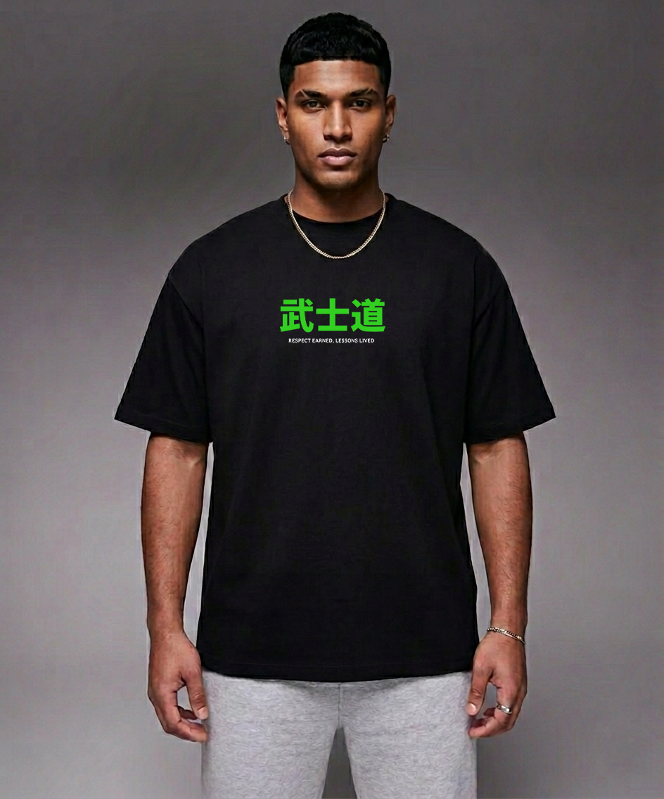 Neon Samurai Oversized T-shirt
