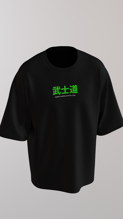 Neon Samurai Oversized T-shirt